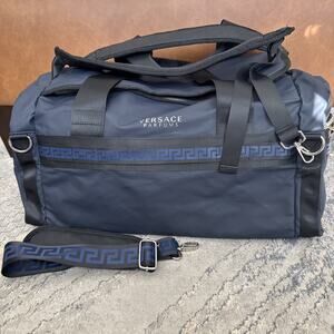 VERSACE Parfum Travel Duffel Bag for Men – Large Black/Navy Blue